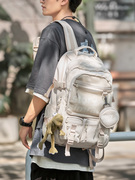双肩包男士(包男士，)短途小型旅行包户外背包出差大学生，行李包女电脑书包潮
