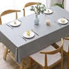 纯色pvc桌布防水防油免洗防烫北欧简约长方形书桌茶几台布餐桌垫