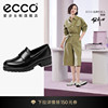 ECCO爱步乐福鞋女鞋 倪妮同款英伦真皮单鞋厚底小皮鞋 摩登490013