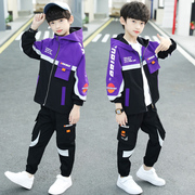 童装男童秋装套装2022韩版洋气男孩秋季中大儿童两件套帅气潮