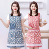韩版女时尚坎肩式围裙家用厨房，做饭加厚棉布可爱蕾丝花边洋气围腰