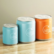 可乐垃圾桶卫生间厨房客厅易拉罐式家用自动翻盖桶时尚创意垃圾桶
