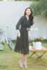 隆穈丝8850台湾秋季连衣裙，长袖2024年隆糜丝凯永女装显瘦气质