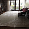 新中式美式欧式样板房地毯，客厅茶几沙发，卧室床尾书房手工腈纶地毯