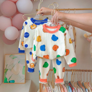 婴儿衣服春秋全棉内衣睡衣套装6七8十9个月1岁男女宝宝小童家居服