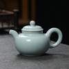天青色汝窑茶壶开片大号可养汝瓷泡茶壶单壶陶瓷茶具单品功夫茶杯