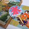 熊熊便利店日本日式团扇子，浮世绘夏日祭复古小清新和风和服搭配