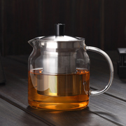 尚明玻璃泡茶壶套装家用茶水分离耐高温不锈钢内胆过滤茶具单壶