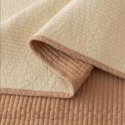 简约双面纯棉床单单件，夹棉绗缝全棉榻榻米床盖，三件套加厚防滑垫单