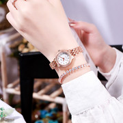 品牌时尚女士手表，女款学生钢带手链时装表，休闲生活防水石英表
