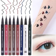 网红彩妆xixi眼线液笔，ins火酷黑眼线笔，液彩色眼线笔不易脱妆