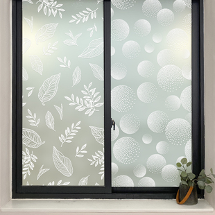 窗户贴纸玻璃窗防窥膜防走光贴膜，卫生间浴室透光不透明隔热防晒膜
