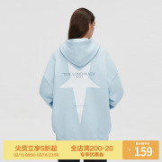 RASS星星连帽卫衣 美式复古春秋宽松休闲情侣装国潮牌帽衫男