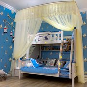 双层儿童子母床高低床蚊帐上下铺梯形家用家用1.2米家用1.35