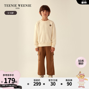 TeenieWeenie Kids小熊童装男童23年款秋冬经典圆领套头卫衣
