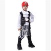 万圣节儿童海盗服装强盗衣服，船长服装儿童，加勒比海盗男童表演服装