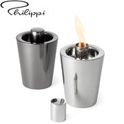 德国philippi创意，小烛火灯家用现代不锈钢，煤油灯乔迁新居礼物