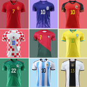 2022世界杯球衣国家队足球服阿根廷巴西德国10号葡萄牙7c罗梅西(罗梅西)男