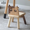 卡通动物实木儿童小凳子一岁宝宝，小椅子靠背椅创意家用换鞋凳矮凳