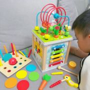 多功能百宝箱玩具儿童，启蒙早教忙碌智力盒，宝宝积木配对益智玩具