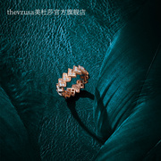 上市thevzusa美杜莎18k金钻石(金钻石)戒指首饰女瑟尔本特系列