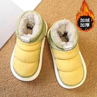 女童棉拖鞋2024秋冬儿童，加绒加厚保暖防滑棉鞋中大童软底冬鞋