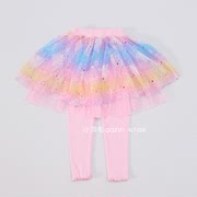 2023秋冬韩国童装，dak儿童女孩公主时尚粉色，蓬蓬纱裙裤