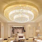 水晶灯圆形吸顶灯led长方形客厅，灯简约大气现代卧室，餐厅网红灯具