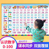 宝宝1-100数字学习挂图加法减法，儿童早教幼儿启蒙认字识字表墙贴