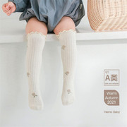 春秋冬季新生婴儿爬行袜套，松口儿童宝宝长筒袜，护腿护膝盖0-1-3岁