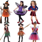 幼儿童万圣节服装女童女孩小马宝莉女巫婆女超人cosplay表演出服
