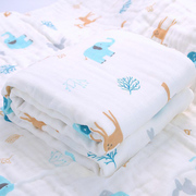 初生婴儿用品新生儿浴巾，春夏天吸水纯棉纱布，宝宝包巾小被子盖