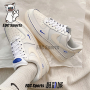 nike耐克airforce1奶油，灰白3m反光女af1空军一号板鞋fb1839-111