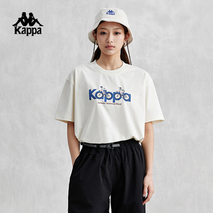 Kappa卡帕短袖2024情侣男女夏骑行图案衫索罗娜T恤休闲半袖