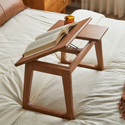 实木床上小桌子飘窗可折叠电脑桌，家用阳台矮桌榻榻米小茶几桌楠竹
