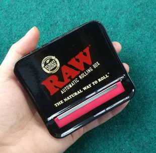 欧洲进口经典品牌 RAW轻便简易70mm漆面金属盒式半自动卷烟器