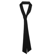 黑色雪纺蝴蝶结领结细长飘带搭配衬衫丝巾休闲领带，女学院风可定制