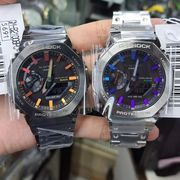 卡西欧G-SHOCK八角全金属彩色太阳能蓝牙手表男GM-B2100PC BPC-1