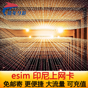 印尼esim电话卡巴厘岛esim4g高速上网1-30天手机卡，虚拟旅游卡