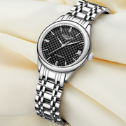 冠琴防水品牌手表款表女镶钻士钢带机械表瑞士精钢
