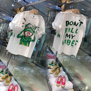 2022夏季韩版半袖上衣卡通青蛙体恤百搭宽松大码短袖T恤女潮