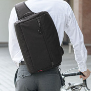 日本sanwa胸包单肩挎包女手提简约电脑包usb男背包多口袋休闲斜挎腰包ins潮，通勤14英寸骑行包a4机能箱包