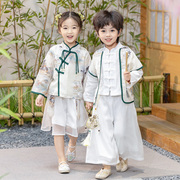 儿童汉服春秋装男女童中国风，古装改良表演服幼儿园唐装演出服套装