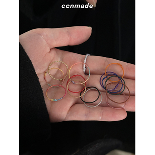ccnmade|菊花ring-基本款iu宣美同款编织戒指韩国小众