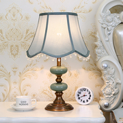 欧式台灯卧室床头客厅创意时尚北欧风主卧陶瓷调光遥控浪漫床头灯