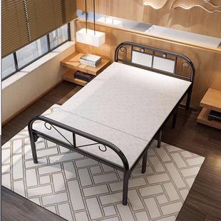 折叠床加固单人双人床加厚木板铁床，欧式e午休1米1.2米1.5米四折床