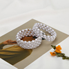 韩国气质多层珍珠水钻缠绕螺旋手链手镯女精致气质个性百搭手饰品