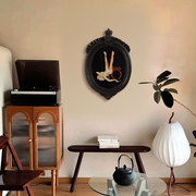 欧式复古雕花树脂相框，植物花卉椭圆形卧室，客厅古典艺术挂画壁框