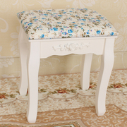 欧式梳化妆凳简约现代布艺实木创意台椅子美甲凳子田园卧室换鞋凳