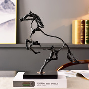 简约现代铸铁动物马工艺品摆件创意家居装饰酒柜客厅书房样板间
